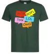 Чоловіча футболка WTF Темно-зелений фото