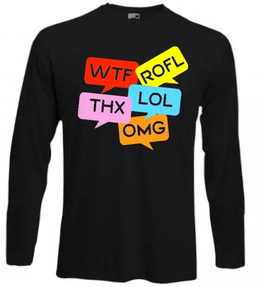 Лонгслив WTF Черный фото