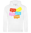 Чоловіча толстовка (худі) WTF Білий Чоловіча толстовка (худі) WTF Білий фото