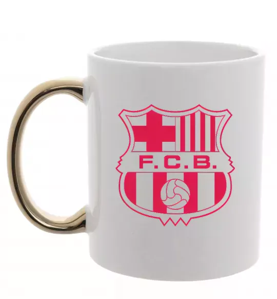 Чашка з кольоровою ручкою BARCELONA Золото фото