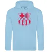 Женская толстовка (худи) BARCELONA Голубой фото