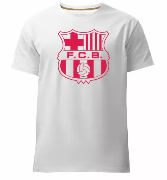 Мужская премиум футболка BARCELONA Белый фото