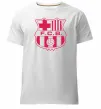 Мужская премиум футболка BARCELONA Белый фото