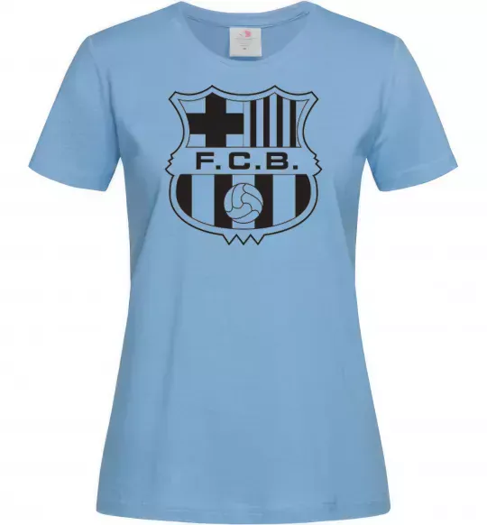 Жіноча футболка BARCELONA Блакитний фото