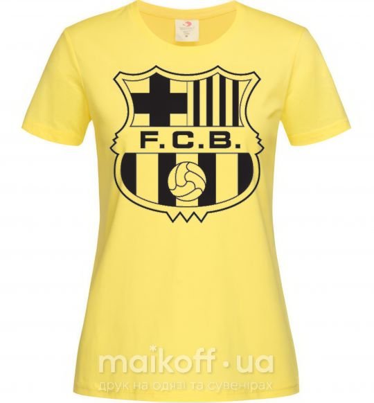 Женская футболка BARCELONA Лимонный фото