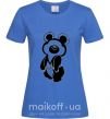 Женская футболка Счастливый олимпийский мишка Ярко-синий фото