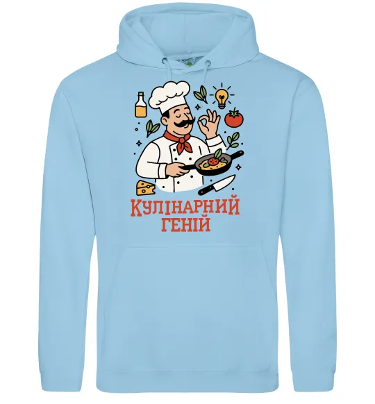 Жіноча толстовка (худі) Кулінарний геній Блакитний фото