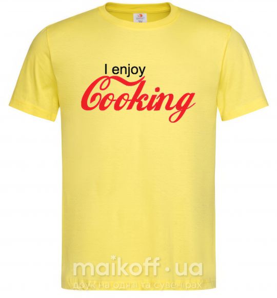 Чоловіча футболка I ENJOY COOKING Лимонний фото