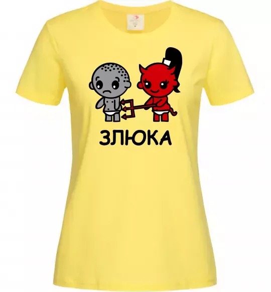 Женская футболка Злюка Лимонный фото