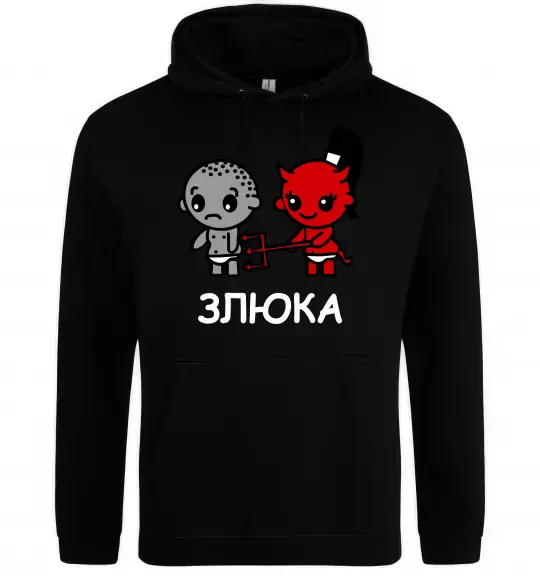Женская толстовка (худи) Злюка Черный фото