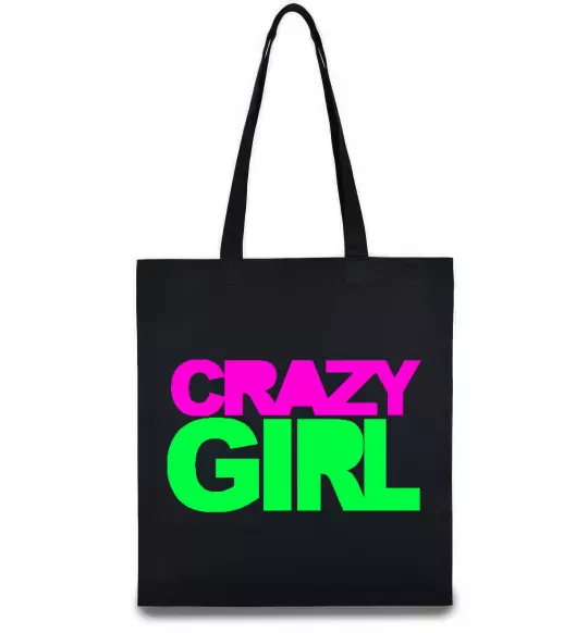Эко-сумка CRAZY GIRL Черный фото