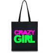 Эко-сумка CRAZY GIRL Черный фото