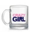 Чашка скляна CRAZY GIRL Прозорий фото