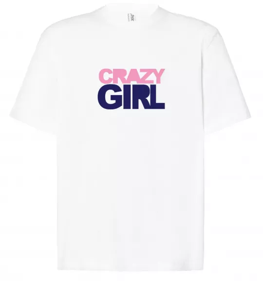 Футболка Оверсайз CRAZY GIRL Білий фото