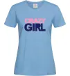 Жіноча футболка CRAZY GIRL Блакитний фото