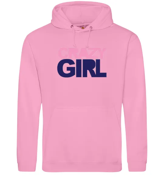 Женская толстовка (худи) CRAZY GIRL Розовый фото