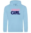 Женская толстовка (худи) CRAZY GIRL Голубой фото