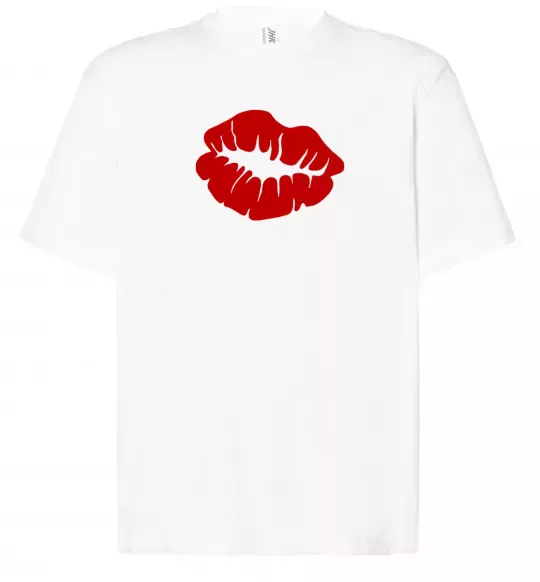 Футболка Оверсайз KISS from girl Білий фото