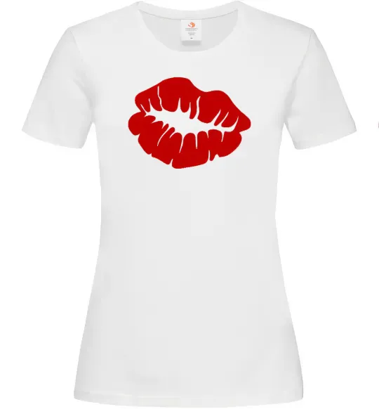 Жіноча футболка KISS from girl Білий фото