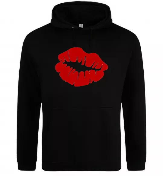 Жіноча толстовка (худі) KISS from girl Чорний фото