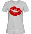 Жіноча футболка KISS from girl Сірий фото