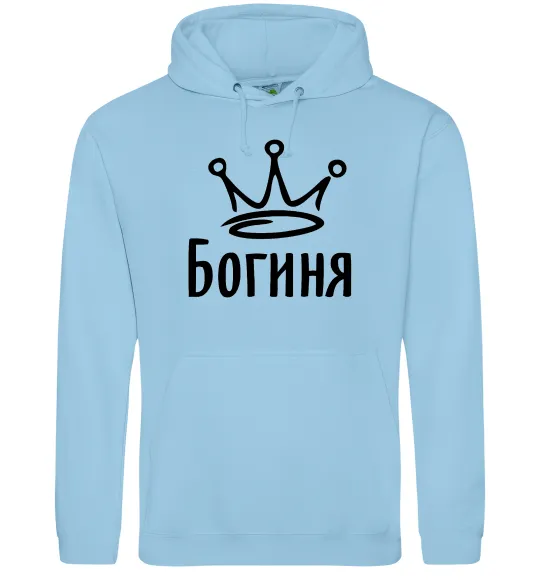 Женская толстовка (худи) Богиня Голубой фото