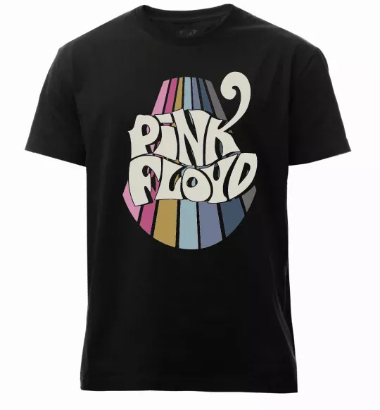 Мужская премиум футболка Pink Floyd графіті Черный фото