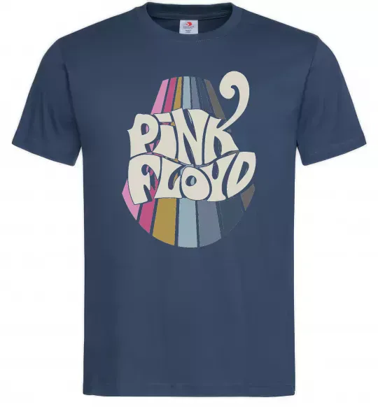 Чоловіча футболка Pink Floyd графіті Темно-синій фото