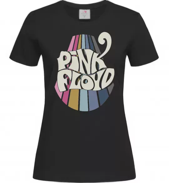 Жіноча футболка Pink Floyd графіті Чорний фото