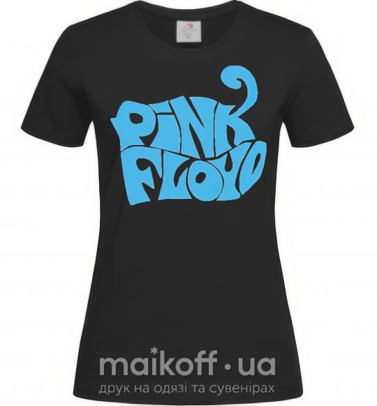 Жіноча футболка PINK FLOYD графити Чорний фото
