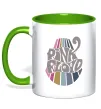 Чашка з кольоровою ручкою Pink Floyd графіті Зелений фото