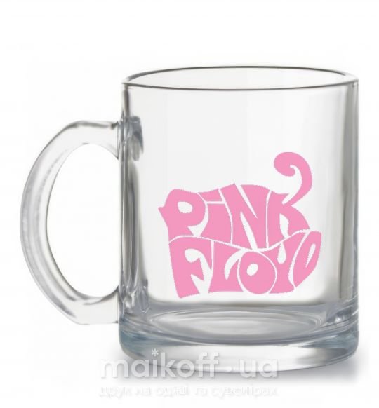 Чашка стеклянная PINK FLOYD графити Прозрачный фото