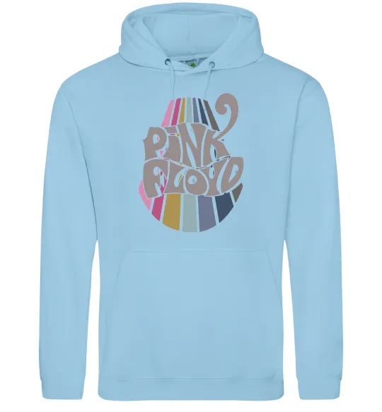 Чоловіча толстовка (худі) Pink Floyd графіті Блакитний фото