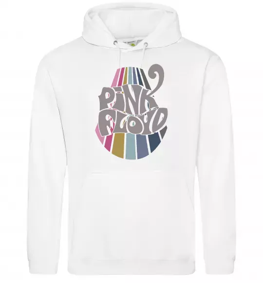 Женская толстовка (худи) Pink Floyd графіті Белый фото