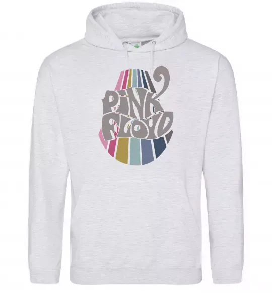 Женская толстовка (худи) Pink Floyd графіті Серый меланж фото