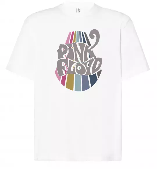 Футболка Оверсайз Pink Floyd графіті Белый фото