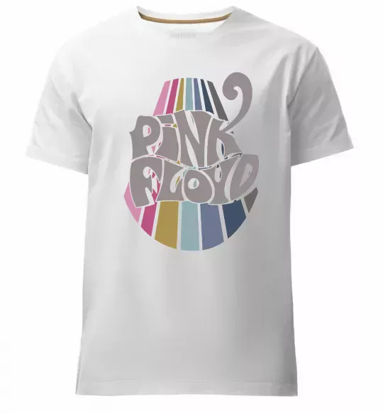 Мужская премиум футболка Pink Floyd графіті Белый фото