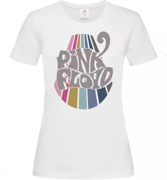Жіноча футболка Pink Floyd графіті Білий фото