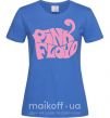 Жіноча футболка PINK FLOYD графити Яскраво-синій фото