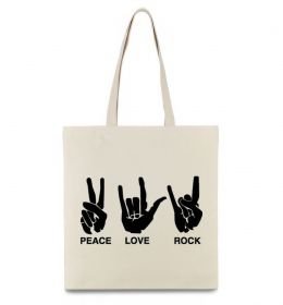 Еко-сумка PEACE LOVE ROCK Еко-сумка PEACE LOVE ROCK