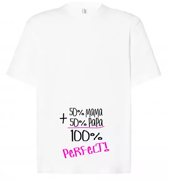 Футболка Оверсайз 50%+50% Белый фото