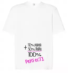 Футболка Оверсайз 50%+50% Белый фото