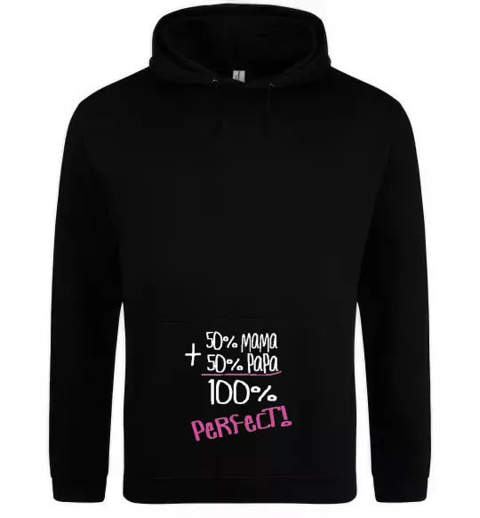 Женская толстовка (худи) 50%+50% Черный фото