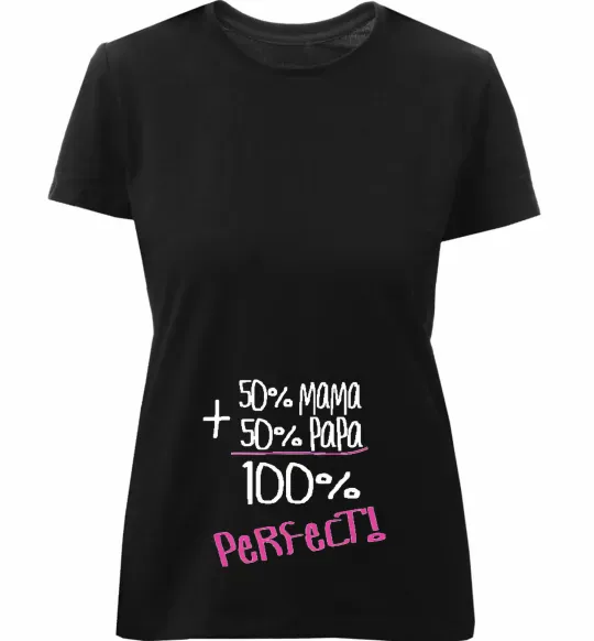 Жіноча преміум футболка 50%+50% Чорний фото