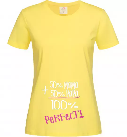 Жіноча футболка 50%+50% Лимонний фото