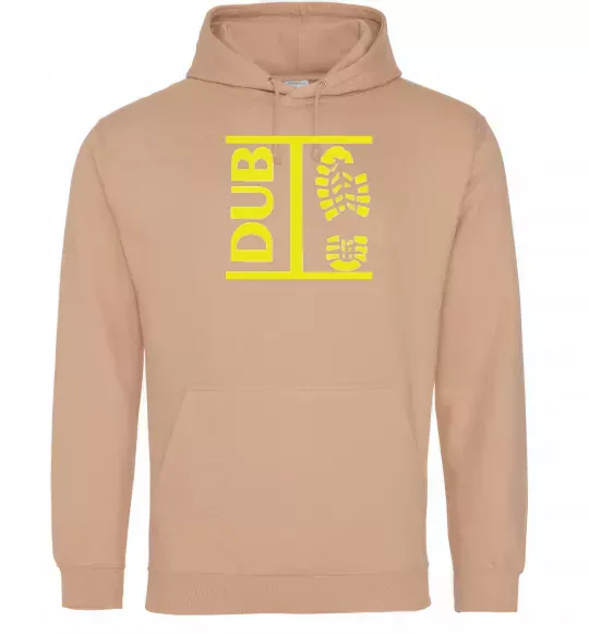 Женская толстовка (худи) DUB STEP Песочный фото