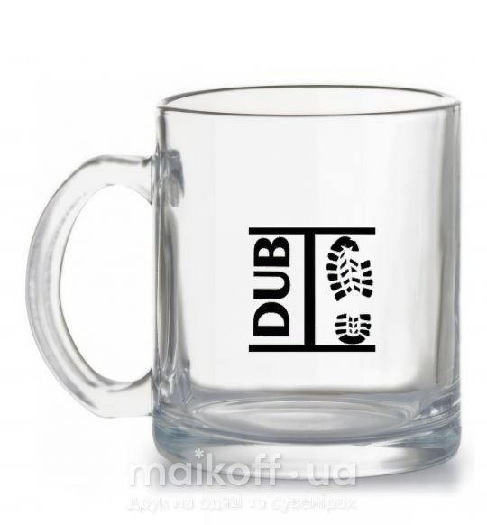Чашка стеклянная DUB STEP Прозрачный фото