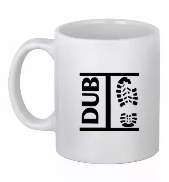 Чашка керамическая DUB STEP Белый фото