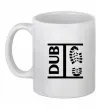 Чашка керамическая DUB STEP Белый фото