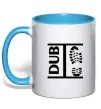 Чашка с цветной ручкой DUB STEP Голубой Чашка с цветной ручкой DUB STEP Голубой фото